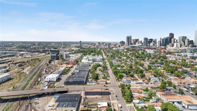 741 Mariposa St, Denver, CO 80204 - aerial view of skyline and a highway