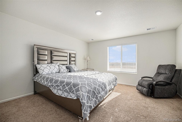 bedroom with carpet