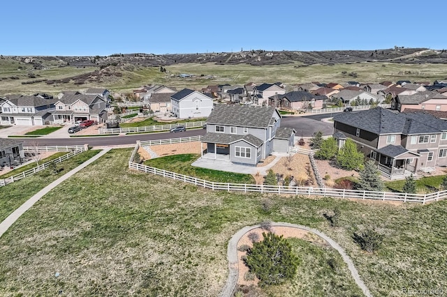 aerial perspective of suburban area