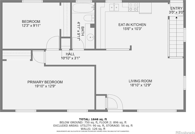 1166 W 98th Ave, Northglenn, CO 80260 - view of floor plan / room layout