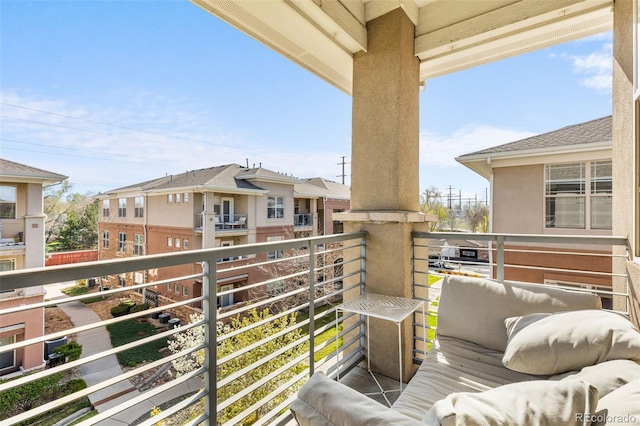 view of balcony
