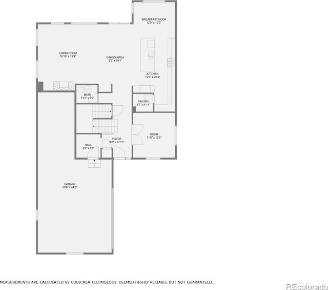6612 S Muscadine Ct, Aurora, CO 80016 - floor plan / room layout