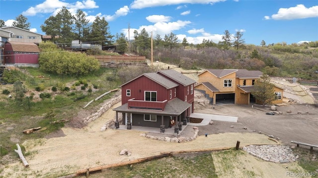 826 Meadow Ln, Palmer Lake, CO 80133 - view from above of property