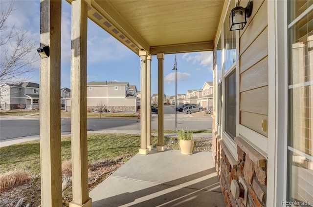 view of patio / terrace featuring covered porch