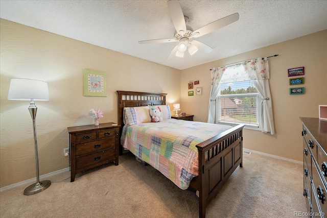 11149 Seton Pl, Westminster, CO 80031 - bedroom featuring light colored carpet, ceiling fan, and a textured ceiling