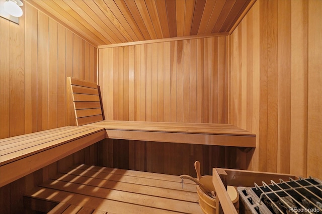 11149 Seton Pl, Westminster, CO 80031 - sauna / steam room with wood walls and wood ceiling