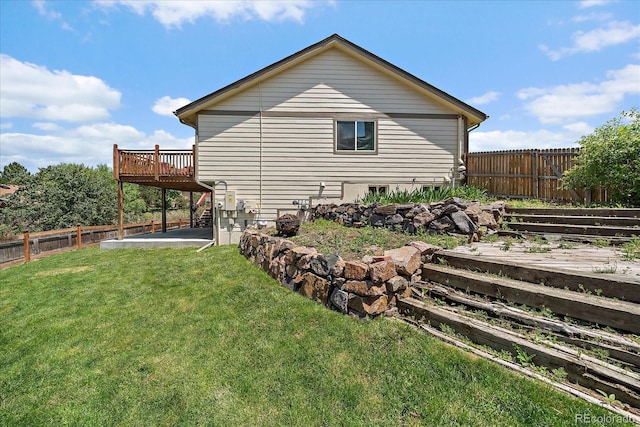 11149 Seton Pl, Westminster, CO 80031 - view of side of property featuring a deck, a fenced backyard, and a patio area
