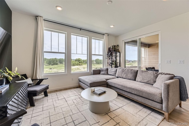8982 Spaulding St, Parker, CO 80134 - living room with baseboards and recessed lighting