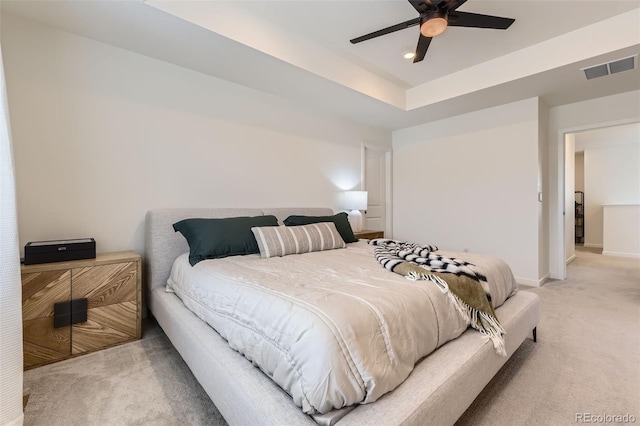 8982 Spaulding St, Parker, CO 80134 - bedroom featuring light carpet, baseboards, and a ceiling fan