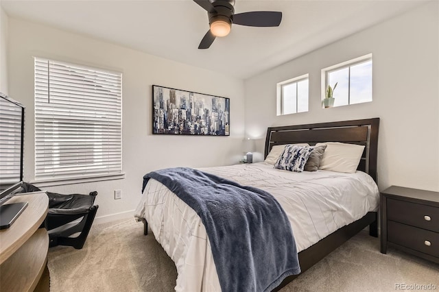 8982 Spaulding St, Parker, CO 80134 - carpeted bedroom with baseboards and ceiling fan