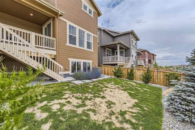 8982 Spaulding St, Parker, CO 80134 - rear view of house featuring stairway