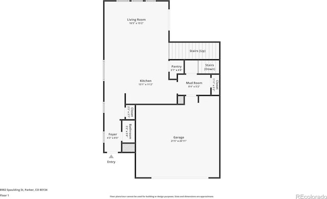 8982 Spaulding St, Parker, CO 80134 - property floor plan