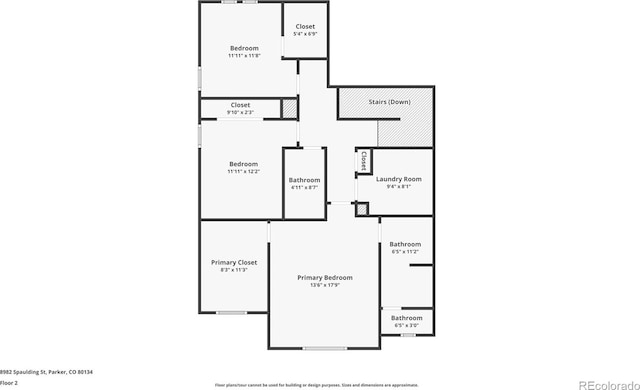 8982 Spaulding St, Parker, CO 80134 - property floor plan