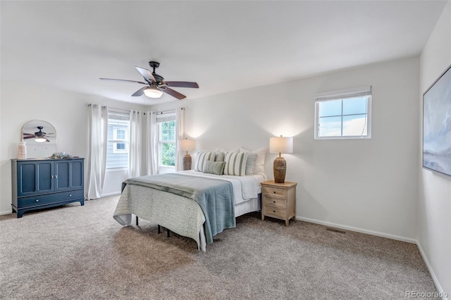 2430 S Jebel Way, Aurora, CO 80013 - carpeted bedroom with baseboards and a ceiling fan
