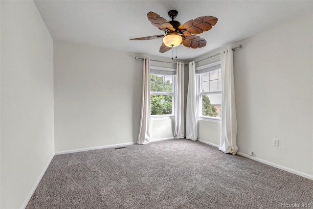 2430 S Jebel Way, Aurora, CO 80013 - carpeted empty room featuring baseboards and ceiling fan