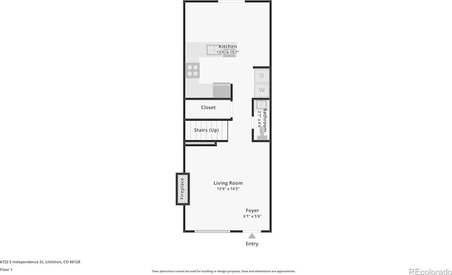 6722 S Independence St, Littleton, CO 80128 - floor plan / room layout
