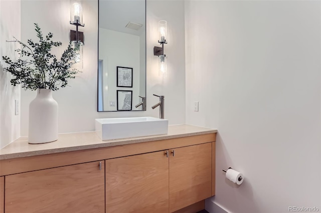 bathroom featuring vanity