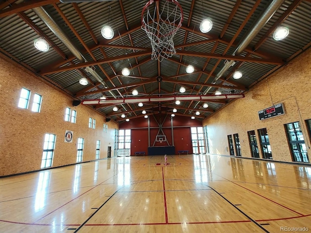 view of basketball court