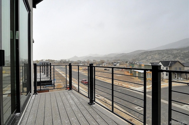 6450 Cleora Rd Unit C, Salida, CO 81201 - wooden terrace with a mountain view