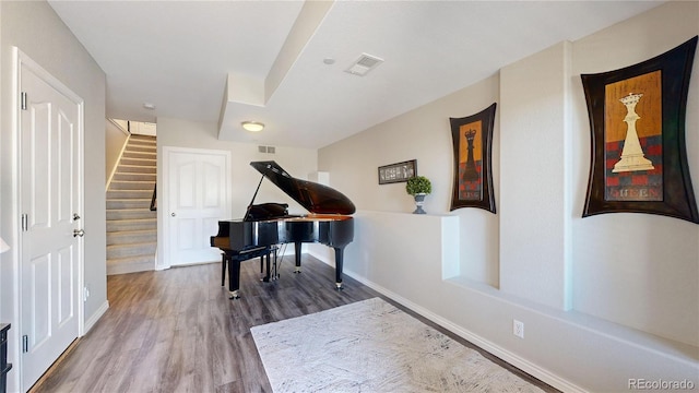 misc room featuring hardwood / wood-style flooring