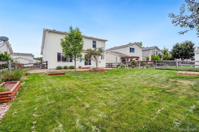 9579 Bighorn Way, Littleton, CO 80125 - back of house featuring a garden and a fenced backyard