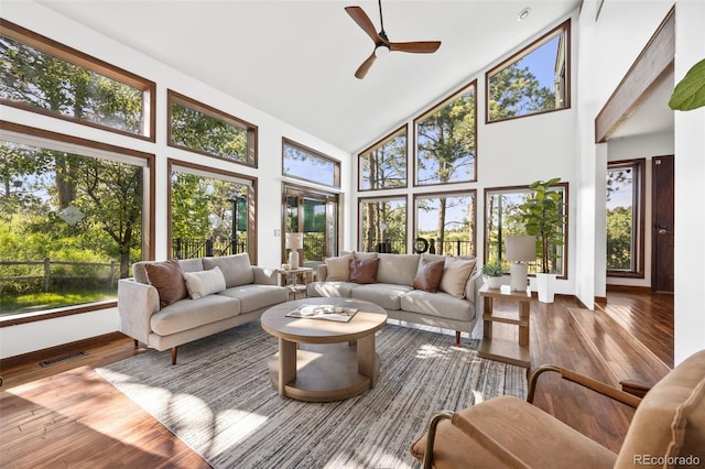 6207 Elbert Pl, Parker, CO 80134 - sunroom with plenty of natural light and vaulted ceiling