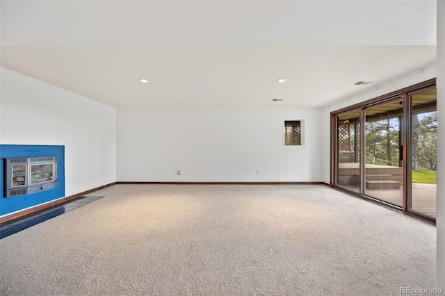 6207 Elbert Pl, Parker, CO 80134 - unfurnished room with carpet flooring, heating unit, and recessed lighting