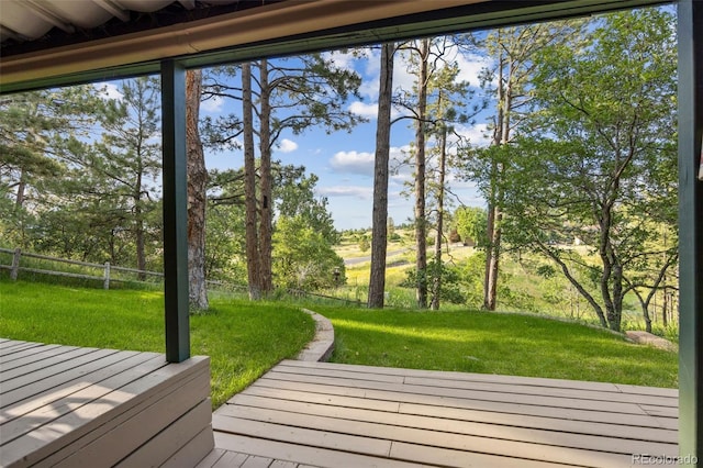 6207 Elbert Pl, Parker, CO 80134 - view of wooden terrace