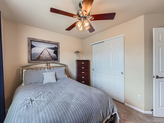21220 E Nassau Ave, Aurora, CO 80013 - bedroom with carpet floors and ceiling fan