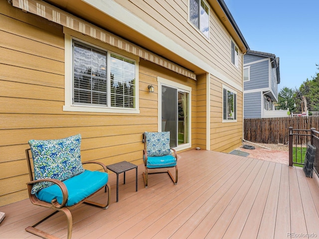 21220 E Nassau Ave, Aurora, CO 80013 - view of wooden terrace