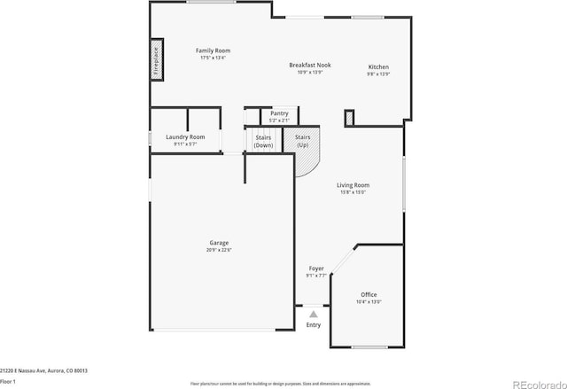 21220 E Nassau Ave, Aurora, CO 80013 - view of home floor plan