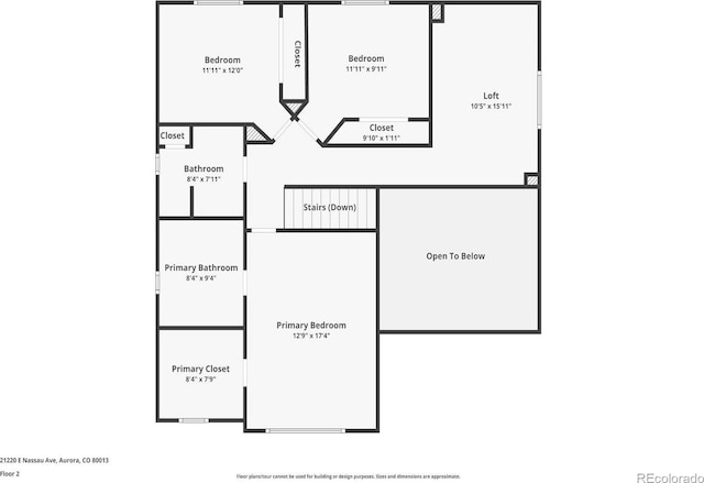 21220 E Nassau Ave, Aurora, CO 80013 - view of room layout