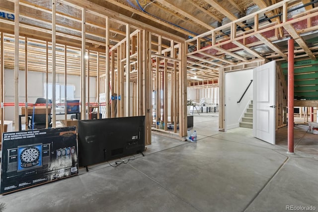 basement with a wealth of natural light