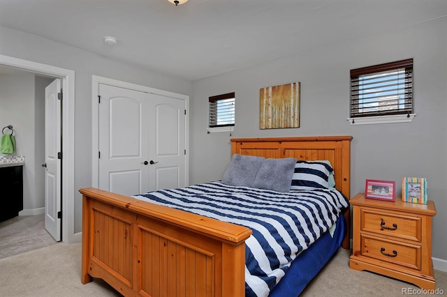 1315 W 141st Cir, Westminster, CO 80023 - bedroom featuring light colored carpet and a closet