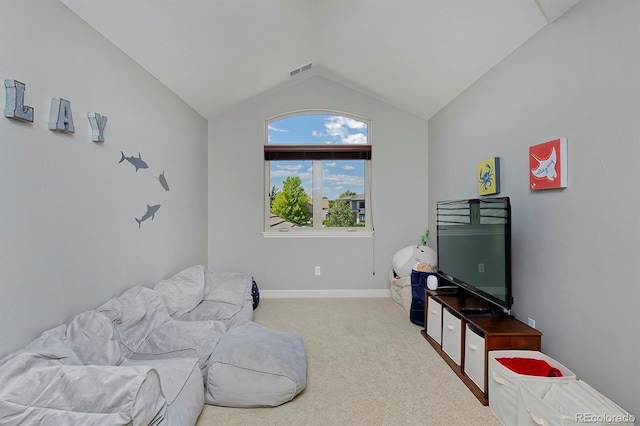 1315 W 141st Cir, Westminster, CO 80023 - living area with lofted ceiling and light carpet