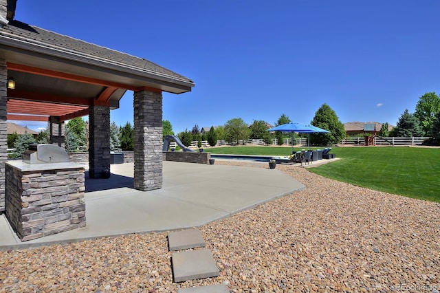 1315 W 141st Cir, Westminster, CO 80023 - view of patio / terrace featuring exterior kitchen