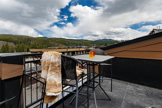 288 Lions Gate Dr, Winter Park, CO 80482 - view of patio featuring a mountain view