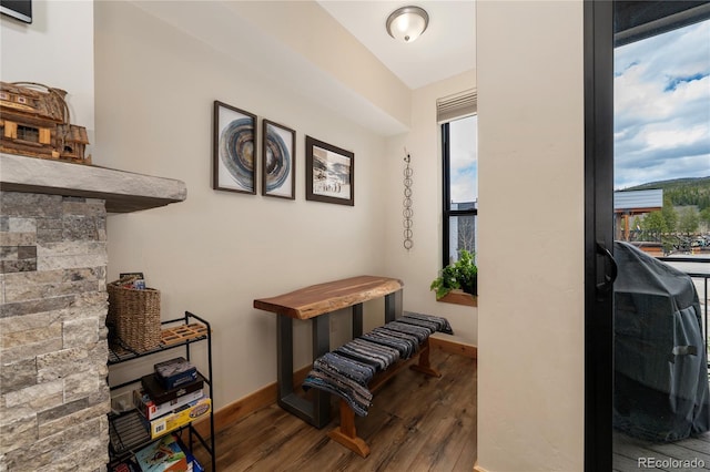 288 Lions Gate Dr, Winter Park, CO 80482 - corridor with wood finished floors and baseboards