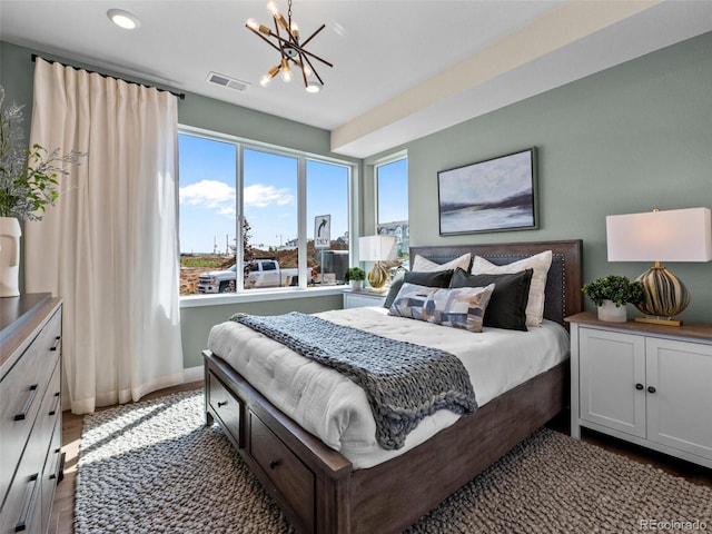 1787 W 166th Ave, Broomfield, CO 80023 - bedroom featuring a chandelier and recessed lighting