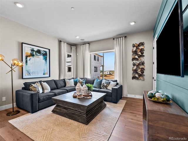 1787 W 166th Ave, Broomfield, CO 80023 - living area with wood finished floors and recessed lighting