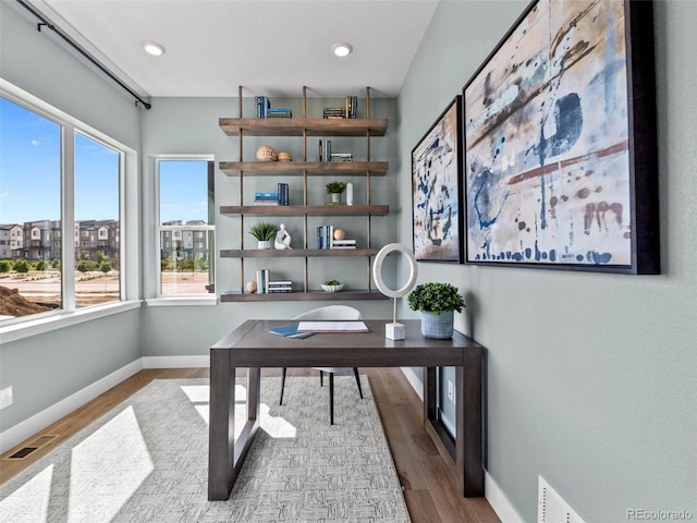 1787 W 166th Ave, Broomfield, CO 80023 - office featuring wood finished floors and recessed lighting