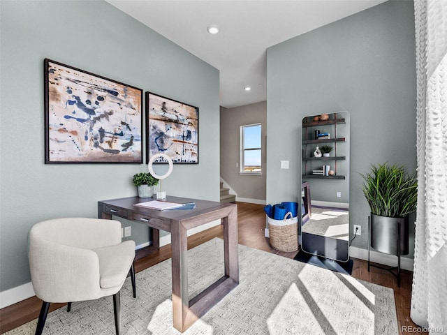 1787 W 166th Ave, Broomfield, CO 80023 - home office featuring wood finished floors and recessed lighting