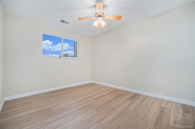 16259 W 10th Ave Unit K-3, Golden, CO 80401 - unfurnished room featuring light wood-style flooring and ceiling fan