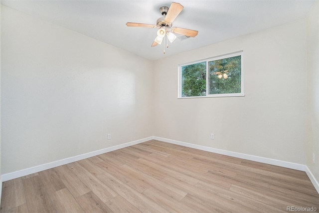 16259 W 10th Ave Unit K-3, Golden, CO 80401 - spare room featuring light wood-style floors and a ceiling fan
