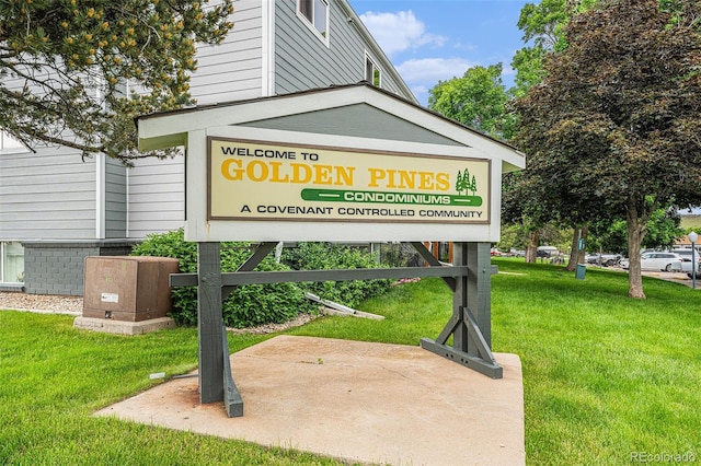 16259 W 10th Ave Unit K-3, Golden, CO 80401 - community sign with a lawn
