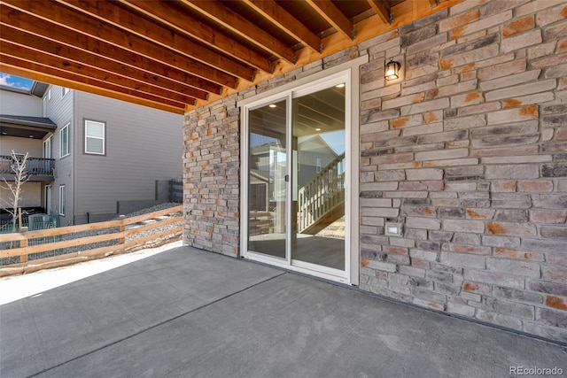 view of patio / terrace with cooling unit
