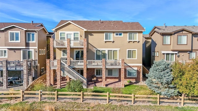 view of rear view of property