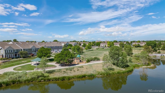 12753 Leyden St Unit C, Thornton, CO 80602 - aerial perspective of suburban area with a large body of water