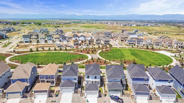 175 Westerly Blvd, Erie, CO 80516 - aerial view of property's location featuring a mountainous background and nearby suburban area