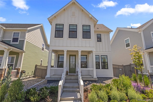 175 Westerly Blvd, Erie, CO 80516 - view of front of property featuring board and batten siding and covered porch
